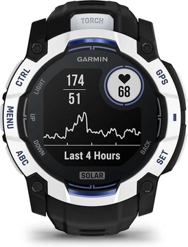 Garmin Instinct 3 50mm Solar Whitestone with Black Band (010-02935-03)