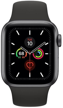 Apple Watch Series 5 GPS 40mm Space Gray Aluminum Case with Black Sport Band (MWV82) активированные