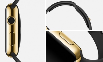 Apple Watch Edition 42mm 18-Karat Yellow Gold Case with Black Sport Band (MJ8Q2)