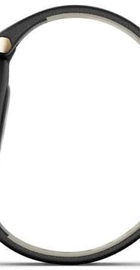 Garmin Lily Cream Gold Bezel with Black Case and Italian Leather Band (010-02384-B1)