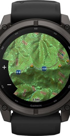 Garmin Fenix 9 51mm Carbon Gray DLC Titanium with Black Silicone Band (010-04763-10/11)