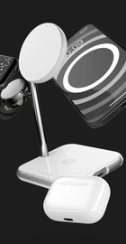 Zens 4-in-1 MagSafe + Watch Wireless Charging Station - White (ZEDC22W/00)