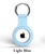 Apple AirTag Silicone Key Ring Light Blue