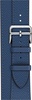 Apple Watch Hermes Barenia Leather Double Tour Regular 38mm/40mm/41mm/42mm Bleu Agate (MNHK2)