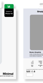 AmazingThing Minimal Mag Case for iPhone 16e with Magnet Transparent Clear