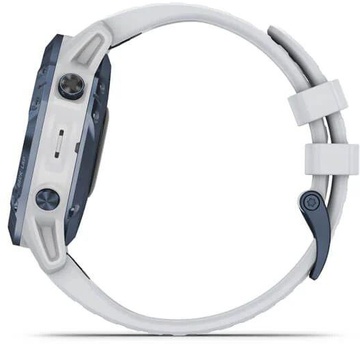 Garmin Fenix 6 Pro Solar Edition Mineral Blue with Whitestone Band (010-02410-19)