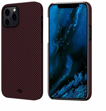 Pitaka MagEZ Case Plain for iPhone 12 Pro Max Black/Red (KI1204PM)