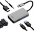 WIWU Alpha 513HVP 5in1 (USB-C to USB3.0+USB-C+VGA+HDMI+3.5mm) Space Grey