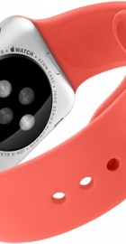 Apple Watch Sport 42mm Silver Aluminum Case with Pink Sport Band (MJ3R2)
