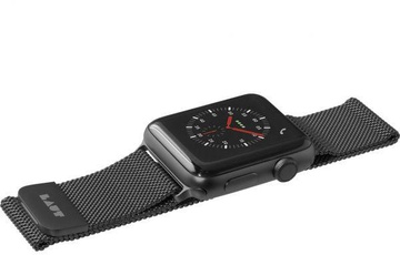 LAUT STEEL LOOP for Apple Watch 38/40/41mm Black (LAUT_AWS_ST_BK)