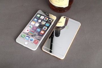 Simple Case Premium Mirror Tempered Glass Silver for iPhone 6