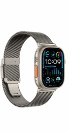 AmazingThing Premium Metal Band for Apple Watch 42/44/45/46/49 mm Titanium