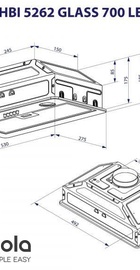 Minola HBI 5262 GR GLASS 700 LED