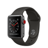 Apple Watch 38mm Series 3 GPS + Cellular Space Gray Aluminum Case with Gray Sport Band (MR2W2)