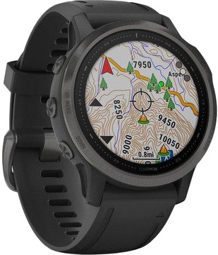 Garmin Fenix 6S Carbon Gray DLC with Black Band (010-02159-25)