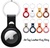 Apple AirTag Leather Key Ring Orange