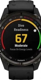 Garmin Descent Mk3i – 43 mm Carbon Gray DLC Titanium w. Black Silicone Band (010-02753-10/11)