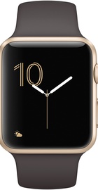 Apple Watch 42mm Series 2 Gold Aluminum Case with Cocoa Sport Band (MNPN2)