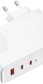 Baseus GaN5 Pro Fast Charger 2C+U 140W White w/Type-C to Type-C cable (CCGP100202)