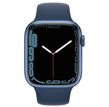 Apple Watch Series 7 GPS + Cellular 45mm Blue Aluminum Case With Blue Sport Band (MKJA3)