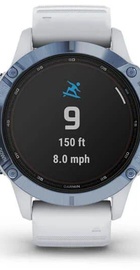 Garmin Fenix 6 Pro Solar Edition Mineral Blue with Whitestone Band (010-02410-19)
