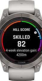 Garmin Fenix 7 Pro Sapphire Solar Titanium w. Fog Gray/Ember O. Band (010-02777-20/21)