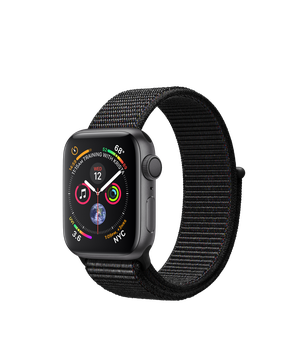 Apple Watch Series 4 GPS 40mm Space Gray Aluminum Case with Black Sport Loop (MU672)