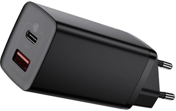 Baseus GaN2 Lite Quick Charger C+U 65W Black (CCGAN2L-B01)