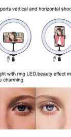 Puluz Ring USB LED lamp 10"+ tripod 1.1m (PKT3035)