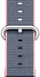 Apple Woven Nylon for Watch 42mm/44mm/45mm/46mm/49mm Light Pink/Midnight Blue (MNKG2)
