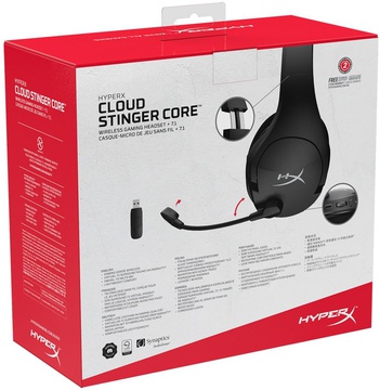 HyperX Cloud Stinger Core Wireless Gaming Headset + 7.1 (HHSS1C-BA-BK)