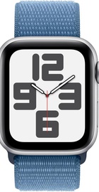 Apple Watch SE 2 GPS 40mm Silver Aluminium Case with Winter Blue Sport Loop (MRE33)
