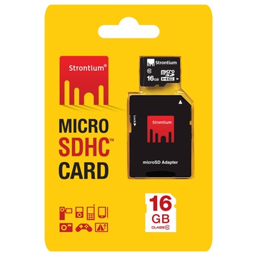 Stronium Micro SDHC card 16G class 10 + adapter