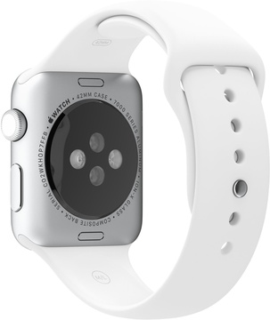 Apple Sport Band for Watch 42mm/44mm/45mm/46mm/49mm White M/L & L/XL (ML9H2)