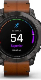 Garmin Epix Pro Gen 2 Sapphire 51mm Carbon G. DLC Tit. with Chestnut L. Band (010-02804-30)