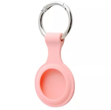 Apple AirTag Silicone Key Ring Pink Sand
