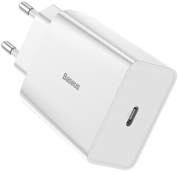 Baseus Speed Mini Charger 18W Type C White (CCFS-X02)