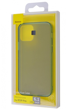 Baseus Frosted Glass Protective Case for iPhone 12/12 Pro Black