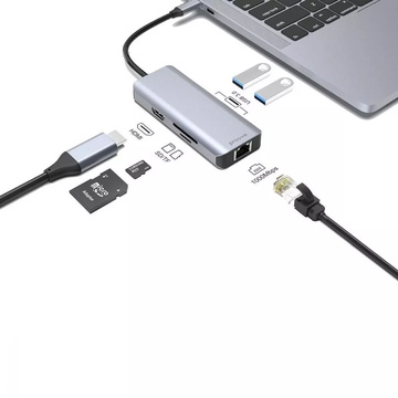 Proove Iron Link 6 in 1 (2*USB3.0 + SD/TF + RJ45 + HDMI)