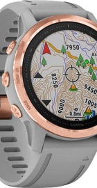 Garmin Fenix 6S Rose Gold-tone with Powder Gray Band (010-02159-21)