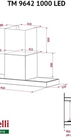 Perfelli TM 9642 I/BL 1000 LED