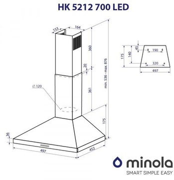 Minola HK 5212 WH 700 LED