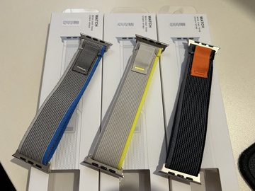Apple Trail Loop Band M/L for Watch 42mm/44mm/45mm/49mm Black/Gray (high copy)