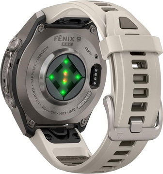 Garmin Fenix 9 Pro inReach 43mm Titanium with Fog Gray/Dark Sandstone Silicone Band (010-04335-80/81)