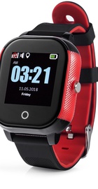 Lemfo DF50 Ellipse Aqua с GPS трекером (Черно-красный)