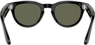 Ray-Ban Meta Headliner Gen 2 Low Bridge Fit Standard Shiny Black Frame/G-15 GreenLenses RW4013F 601/71 51-23