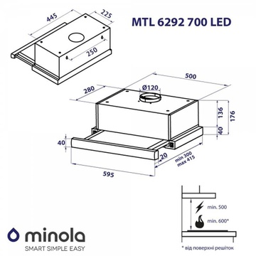 Minola MTL 6292 I 700 LED