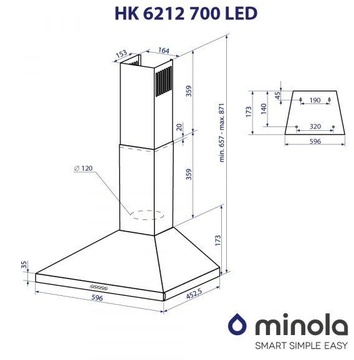 Minola HK 6212 BL 700 LED