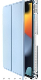 Comma Joy PU Case with Pen Holder for iPad Air 6 13" 2024 / Pro 12.9" (2018-2022) Blue