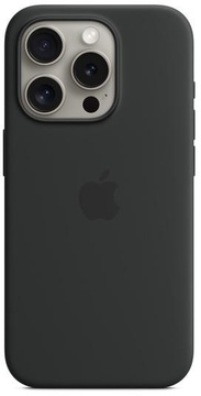 Apple iPhone 15 Pro Silicone Case with MagSafe Black (MT1A3) (high copy)